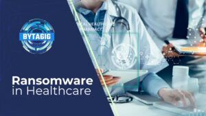 Ransomware in healthcare banner